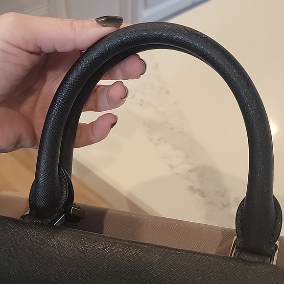 Kate Spade Black and Purple New York Colorblock Leather Satchel - Picture 3 of 13